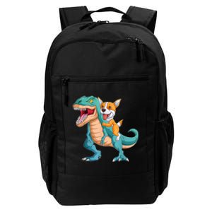 Corgi Puppy Corgi T Rex Dinosaur For Pet Lovers Daily Commute Backpack