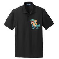 Corgi Puppy Corgi T Rex Dinosaur For Pet Lovers Dry Zone Grid Polo