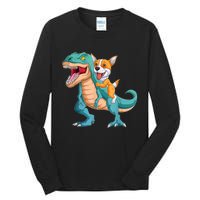 Corgi Puppy Corgi T Rex Dinosaur For Pet Lovers Tall Long Sleeve T-Shirt