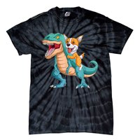 Corgi Puppy Corgi T Rex Dinosaur For Pet Lovers Tie-Dye T-Shirt