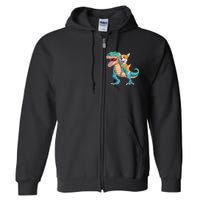 Corgi Puppy Corgi T Rex Dinosaur For Pet Lovers Full Zip Hoodie