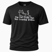 Cat Politician Cooling Performance Crew T-Shirt