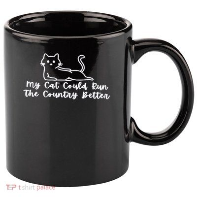 Cat Politician 11oz C Handle Ceramic Mug