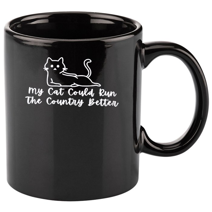 Cat Politician 11oz C Handle Ceramic Mug