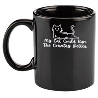 Cat Politician 11oz C Handle Ceramic Mug