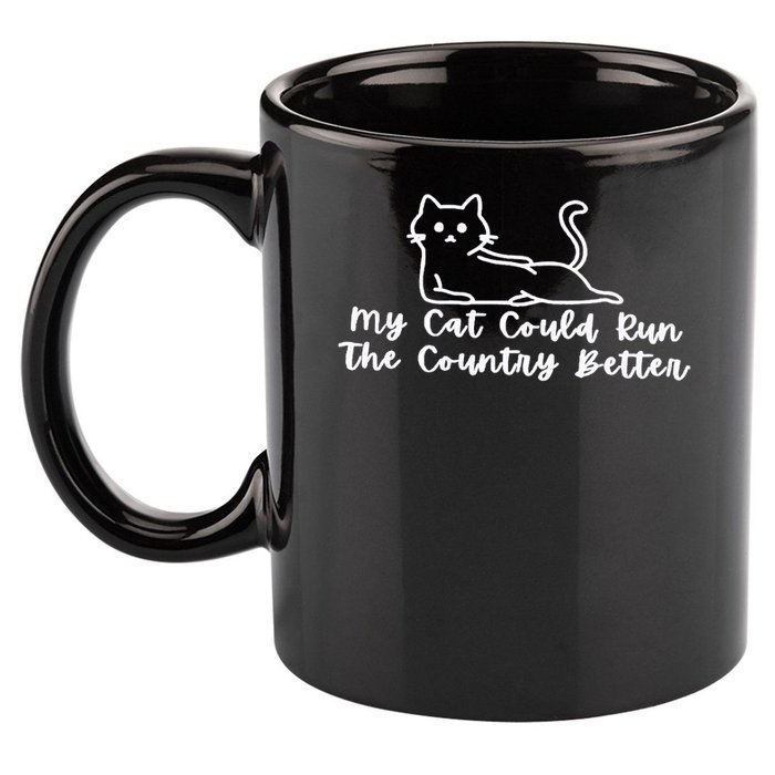 Cat Politician 11oz C Handle Ceramic Mug