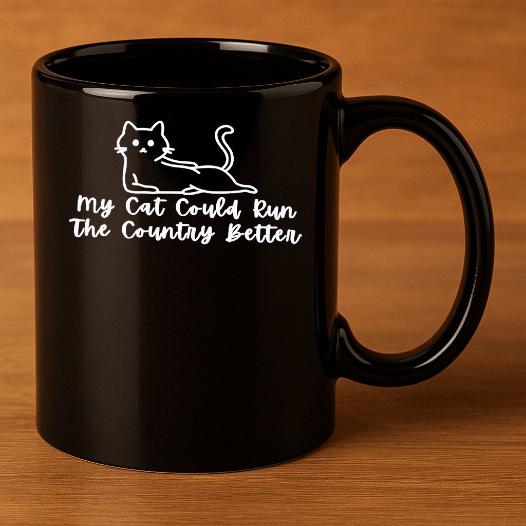 Cat Politician 11oz C Handle Ceramic Mug