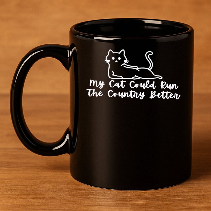 Cat Politician 11oz C Handle Ceramic Mug