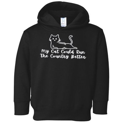 Cat Politician Toddler Hoodie