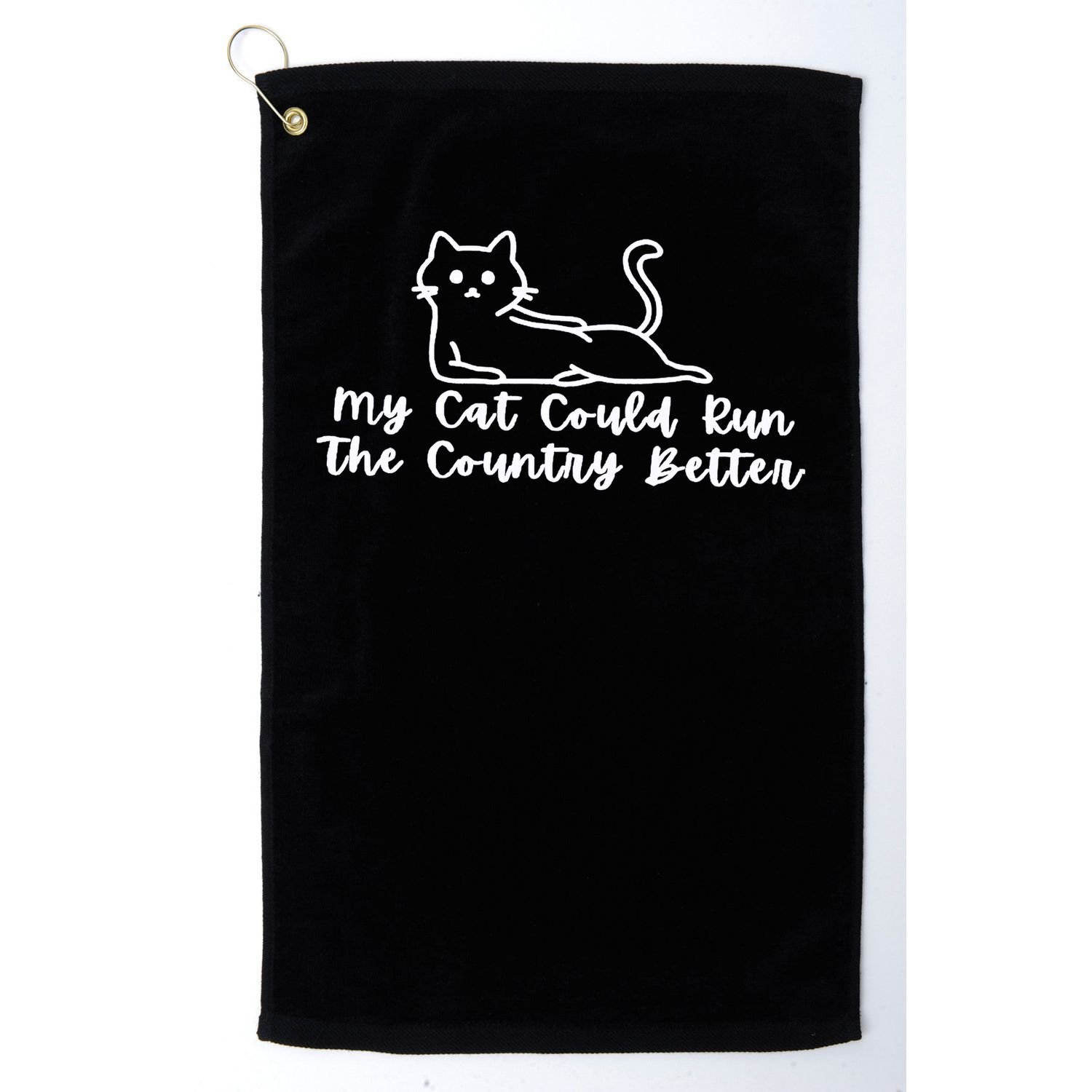 Cat Politician Golf Towel