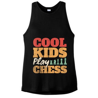 Cool Play Chess Player Chess Board Chess Lovers Ladies PosiCharge Tri-Blend Wicking Tank