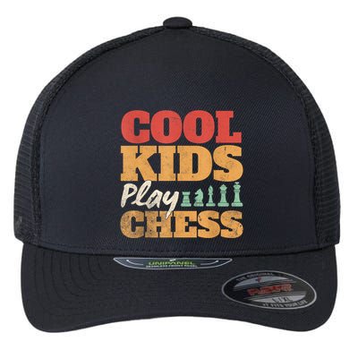 Cool Play Chess Player Chess Board Chess Lovers Flexfit Unipanel Trucker Cap