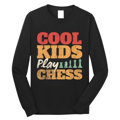 Cool Play Chess Player Chess Board Chess Lovers Long Sleeve Shirt