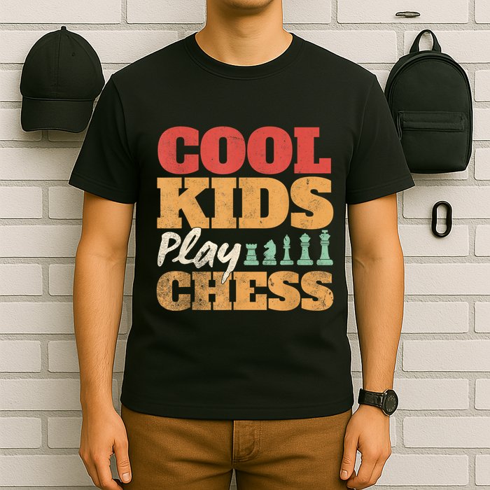 Cool Play Chess Player Chess Board Chess Lovers T-Shirt