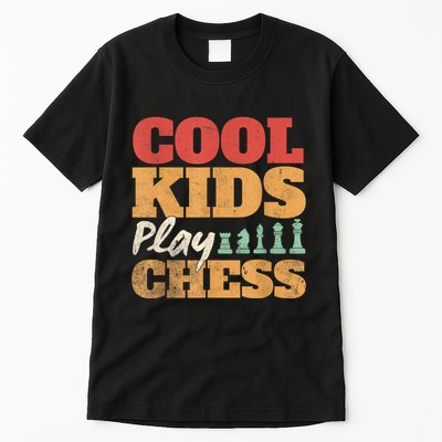 Cool Play Chess Player Chess Board Chess Lovers Tall T-Shirt