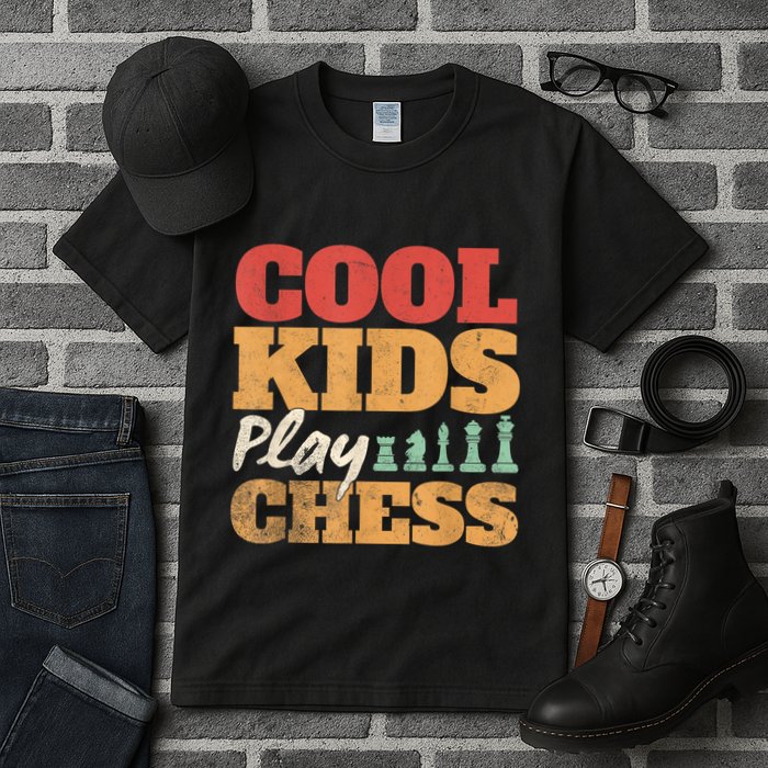 Cool Play Chess Player Chess Board Chess Lovers Tall T-Shirt