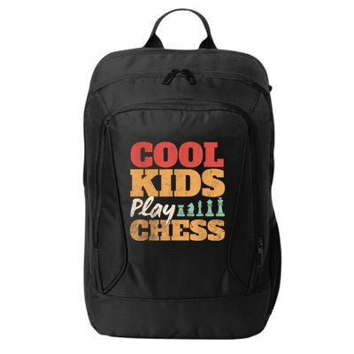 Cool Play Chess Player Chess Board Chess Lovers City Backpack