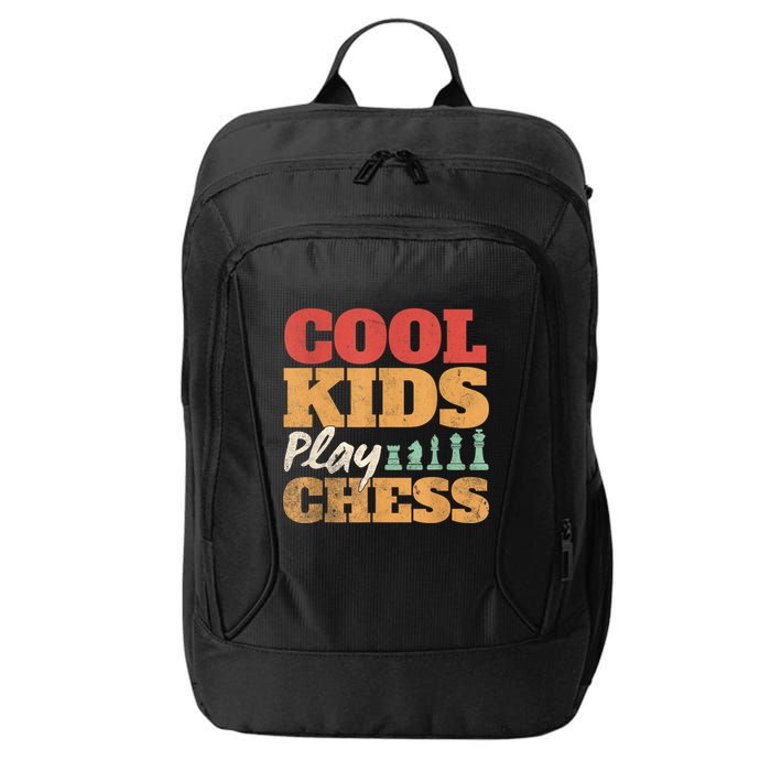 Cool Play Chess Player Chess Board Chess Lovers City Backpack