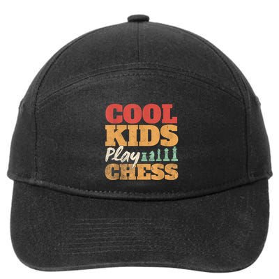 Cool Play Chess Player Chess Board Chess Lovers 7-Panel Snapback Hat
