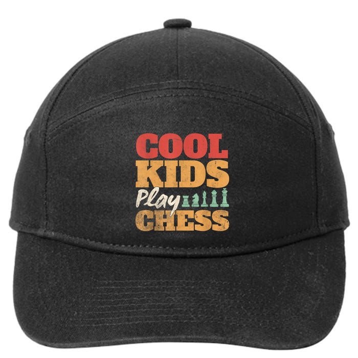 Cool Play Chess Player Chess Board Chess Lovers 7-Panel Snapback Hat