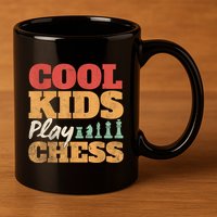 Cool Play Chess Player Chess Board Chess Lovers 11oz C Handle Ceramic Mug