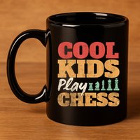 Cool Play Chess Player Chess Board Chess Lovers 11oz C Handle Ceramic Mug