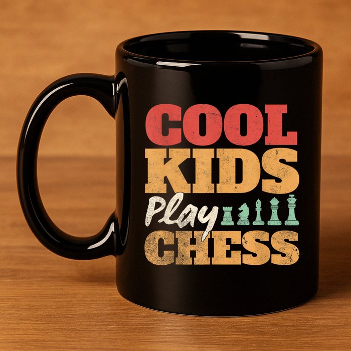 Cool Play Chess Player Chess Board Chess Lovers 11oz C Handle Ceramic Mug