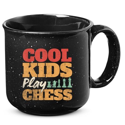 Cool Play Chess Player Chess Board Chess Lovers 15oz Campfire Ceramic Mug