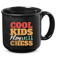 Cool Play Chess Player Chess Board Chess Lovers 15oz Campfire Ceramic Mug