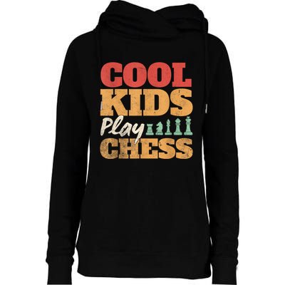 Cool Play Chess Player Chess Board Chess Lovers Womens Funnel Neck Pullover Hood