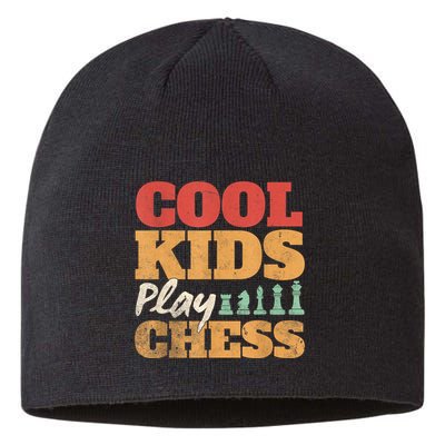 Cool Play Chess Player Chess Board Chess Lovers Sustainable Beanie