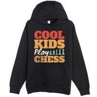 Cool Play Chess Player Chess Board Chess Lovers Premium Pullover Hoodie