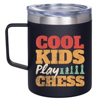 Cool Play Chess Player Chess Board Chess Lovers 12oz Stainless Steel Coffee Mug
