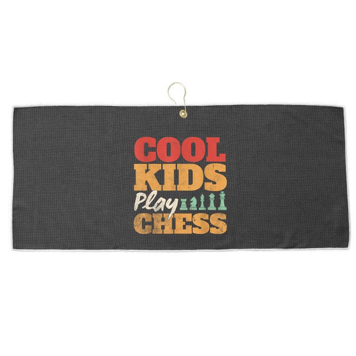 Cool Play Chess Player Chess Board Chess Lovers Large Microfiber Waffle Golf Towel
