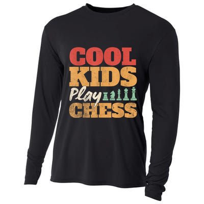 Cool Play Chess Player Chess Board Chess Lovers Cooling Performance Long Sleeve Crew