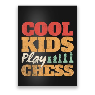 Cool Play Chess Player Chess Board Chess Lovers Poster