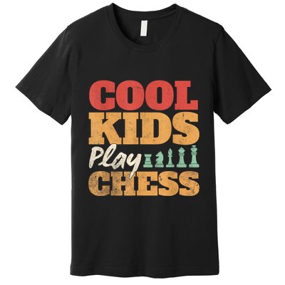 Cool Play Chess Player Chess Board Chess Lovers Premium T-Shirt