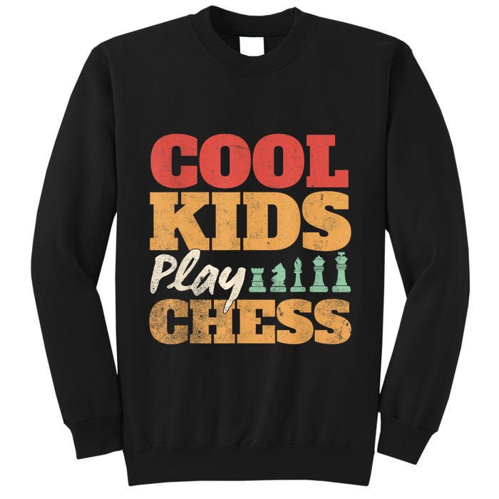 Cool Play Chess Player Chess Board Chess Lovers Tall Sweatshirt