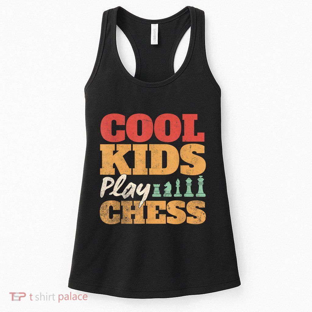 Cool Play Chess Player Chess Board Chess Lovers Womens Tank Top