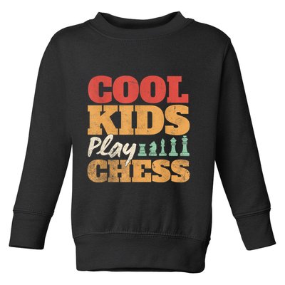Cool Play Chess Player Chess Board Chess Lovers Toddler Sweatshirt