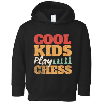 Cool Play Chess Player Chess Board Chess Lovers Toddler Hoodie