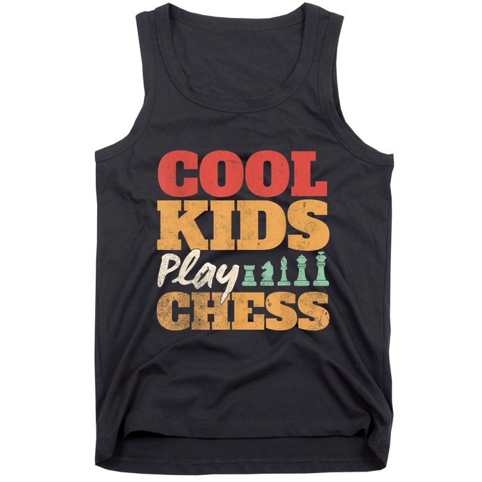 Cool Play Chess Player Chess Board Chess Lovers Tank Top