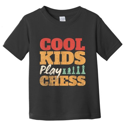 Cool Play Chess Player Chess Board Chess Lovers Toddler T-Shirt