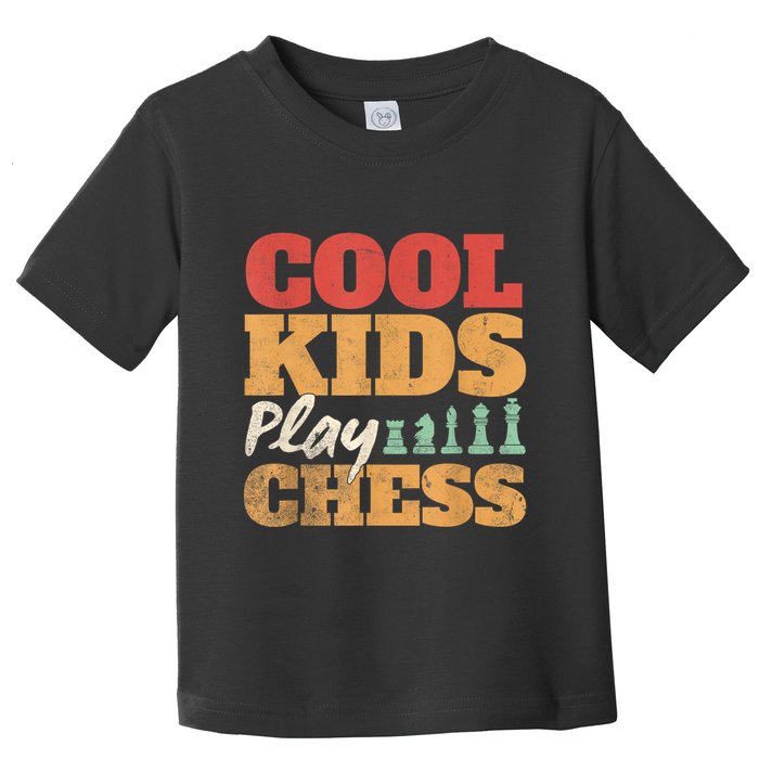 Cool Play Chess Player Chess Board Chess Lovers Toddler T-Shirt