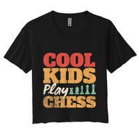 Cool Play Chess Player Chess Board Chess Lovers Crop Top