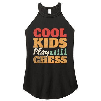Cool Play Chess Player Chess Board Chess Lovers Women's Perfect Tri Rocker Tank