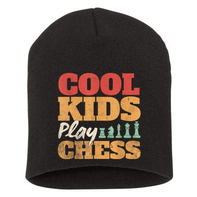Cool Play Chess Player Chess Board Chess Lovers Short Acrylic Beanie