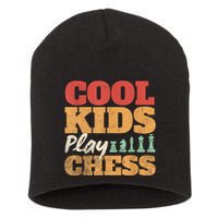 Cool Play Chess Player Chess Board Chess Lovers Short Acrylic Beanie