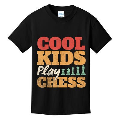 Cool Play Chess Player Chess Board Chess Lovers Kids T-Shirt