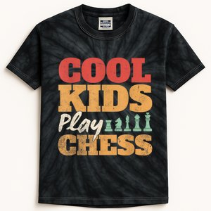 Cool Play Chess Player Chess Board Chess Lovers Kids Tie-Dye T-Shirt